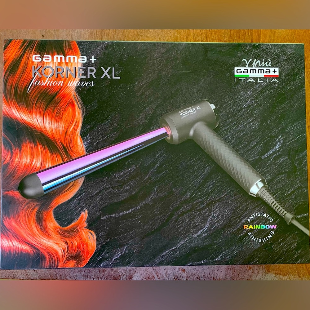🌈 Gamma+ Korner XL Reverse Taper Curling Wand 🌈